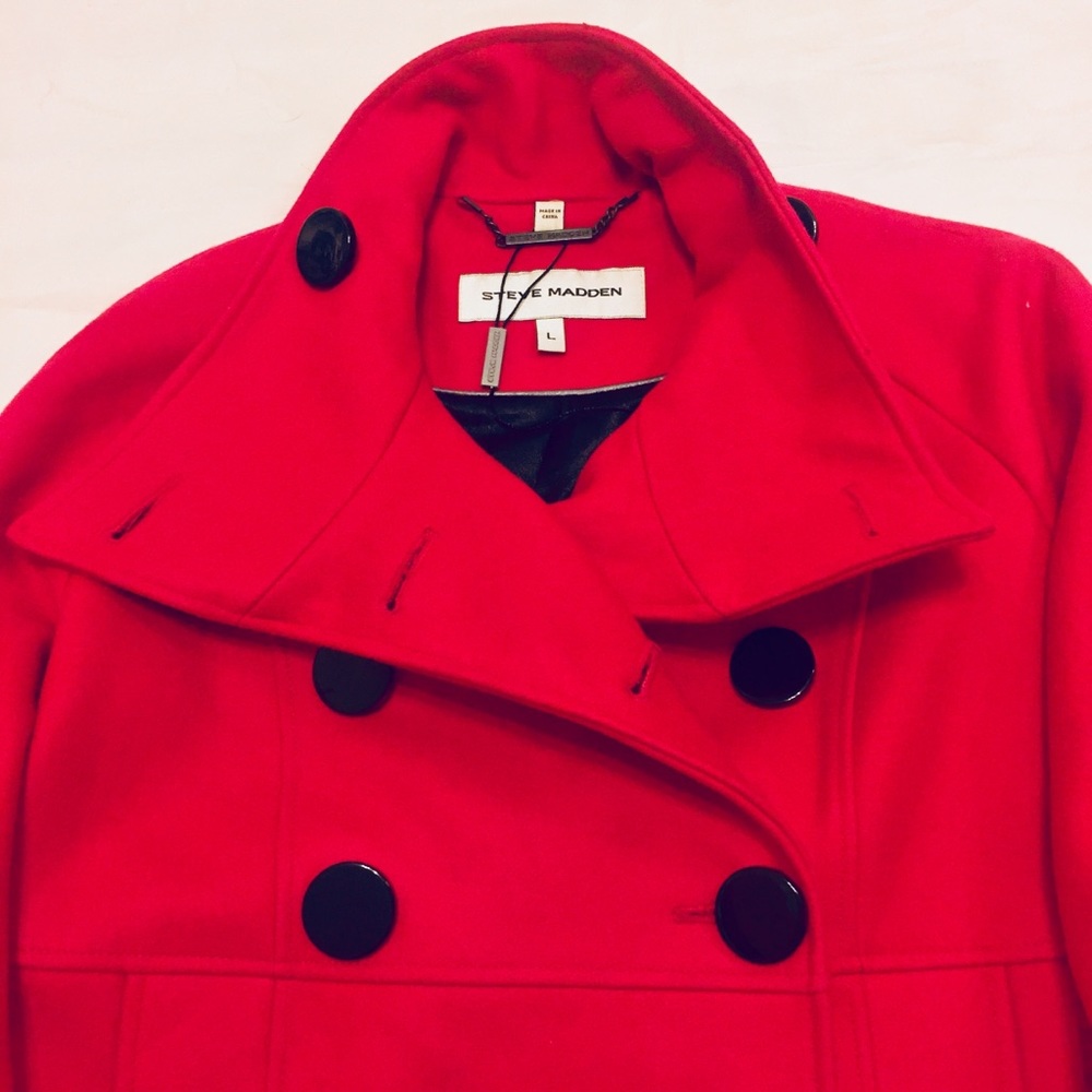 Pink Pea Coat by Steve Madden!!